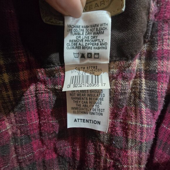 Plaid Pink and Brown Women's Jacket - Picture 14 of 15